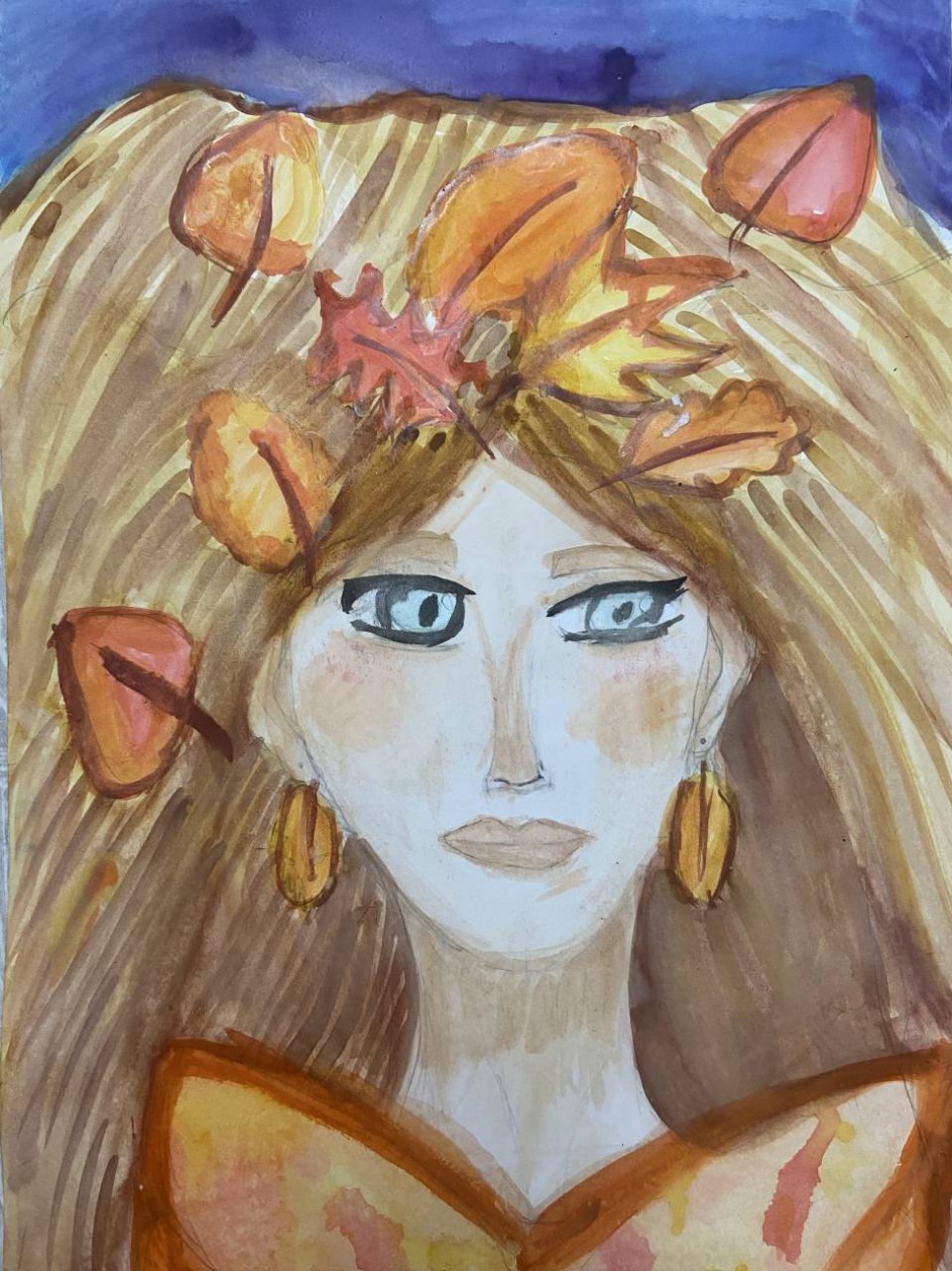 Девушка осень