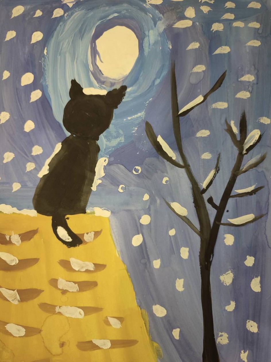 Кот на крыше