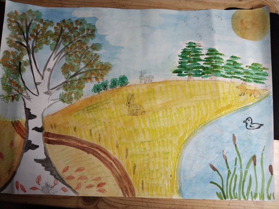 Осень на полянке