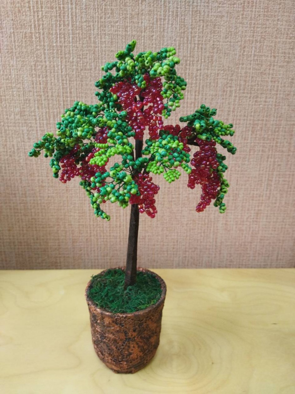 Бисерное дерево "Глициния"