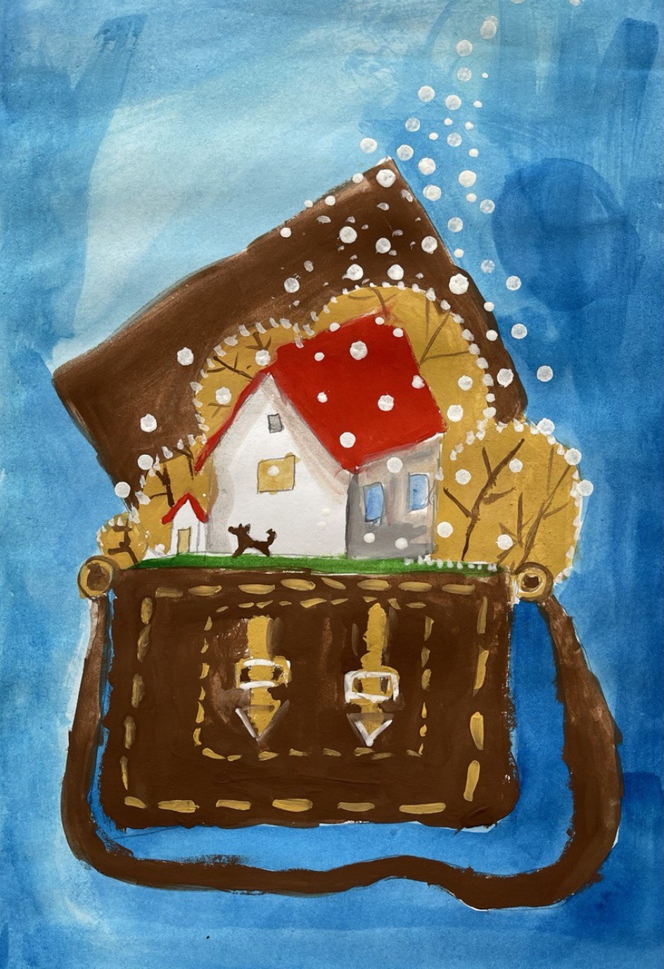 Сумка с секретом.Первый снег