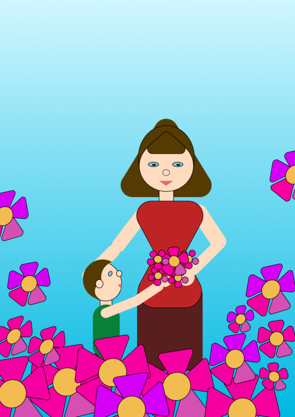 Спасибо мама за все!