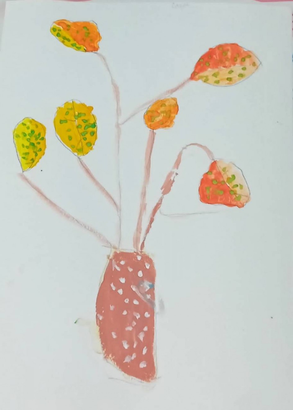 Ваза с осенними веточками