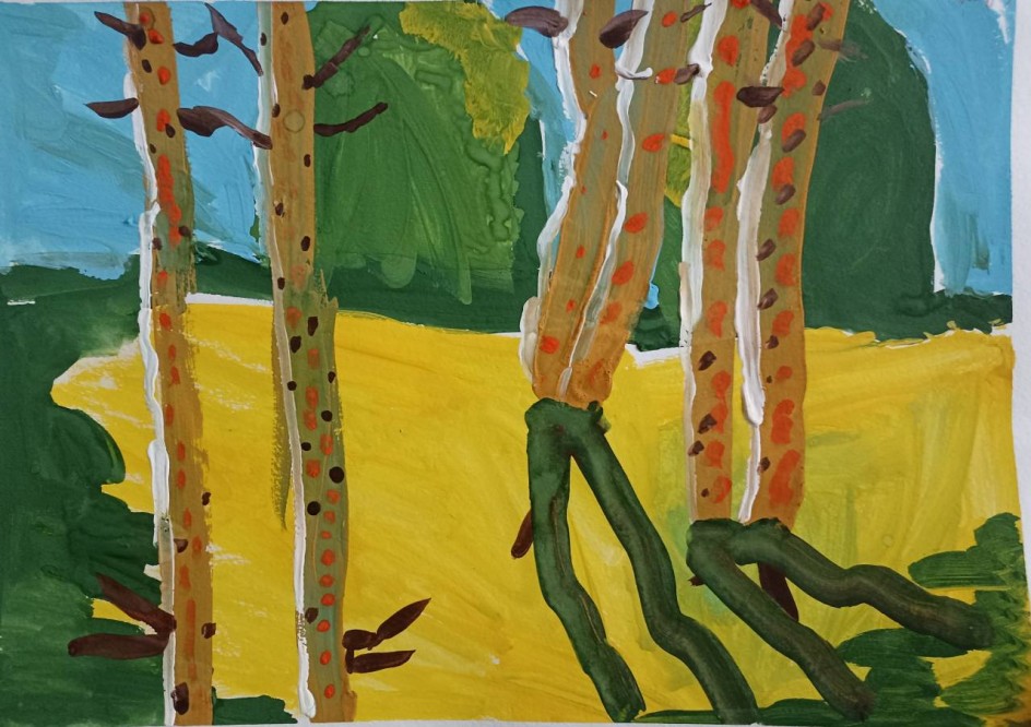 Стройные березки