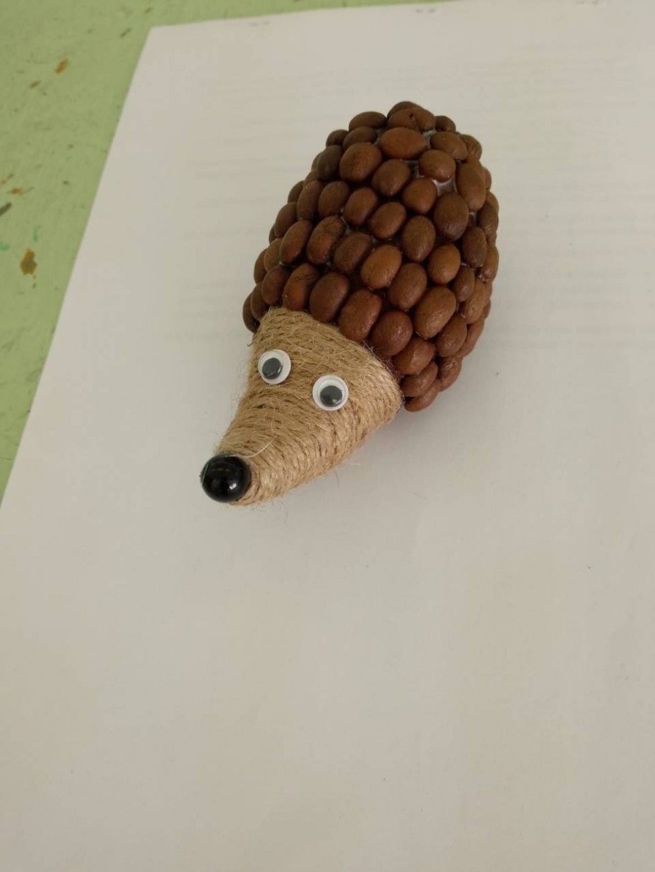 Ёжик из кофе