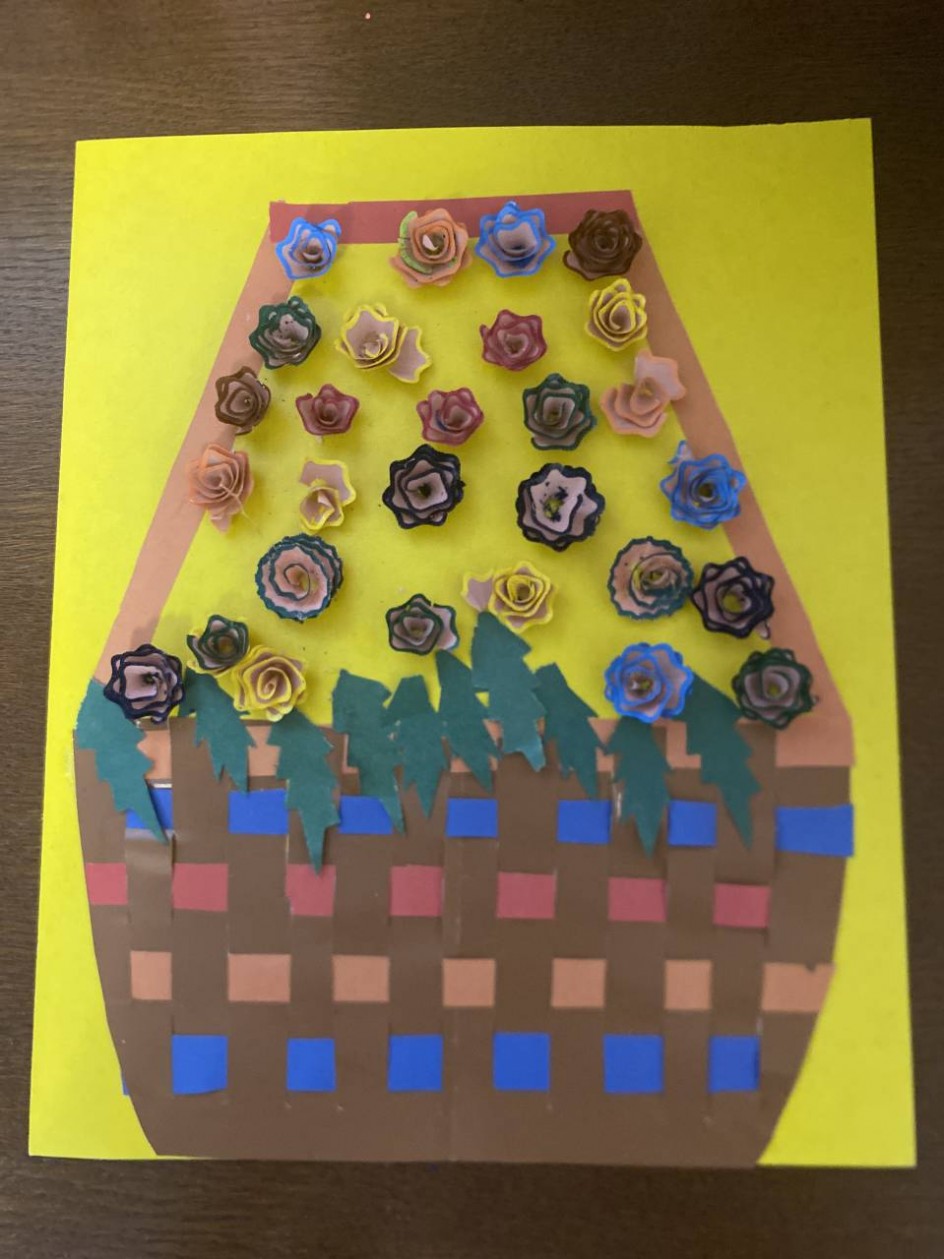 Цветочная  корзинка для мамы