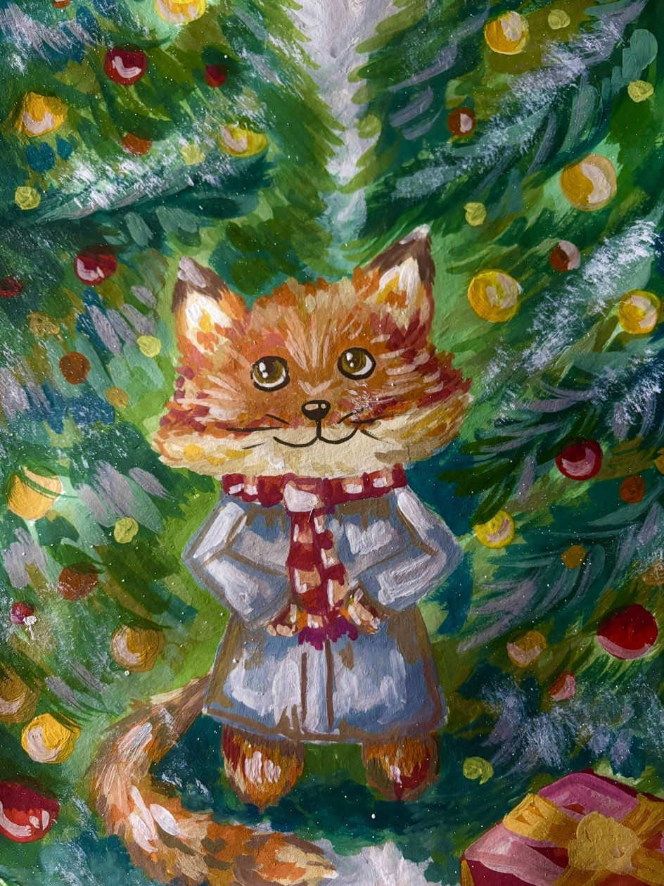 Новогодний лисенок