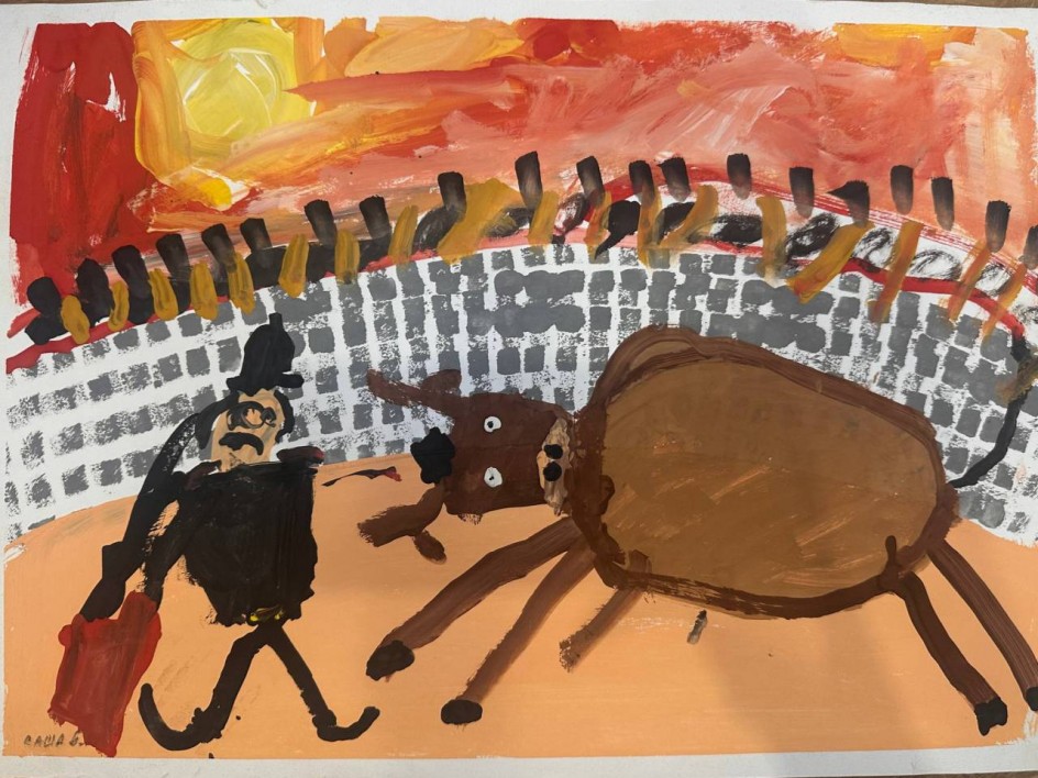 Яркий плащ и грозные рога