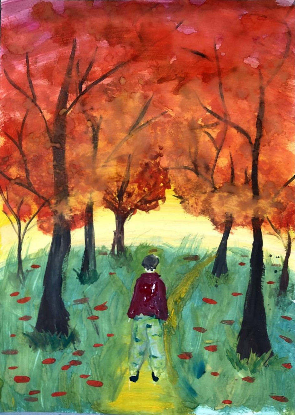 Прогулка в осеннем лесу