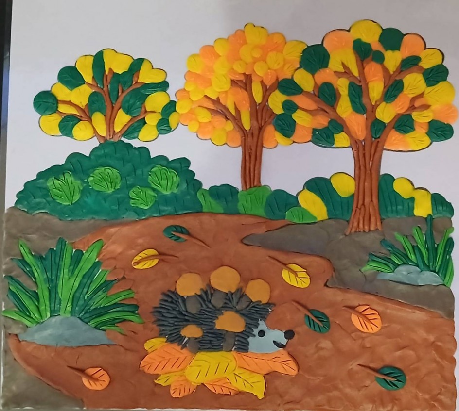 Ёжик в осеннем лесу!