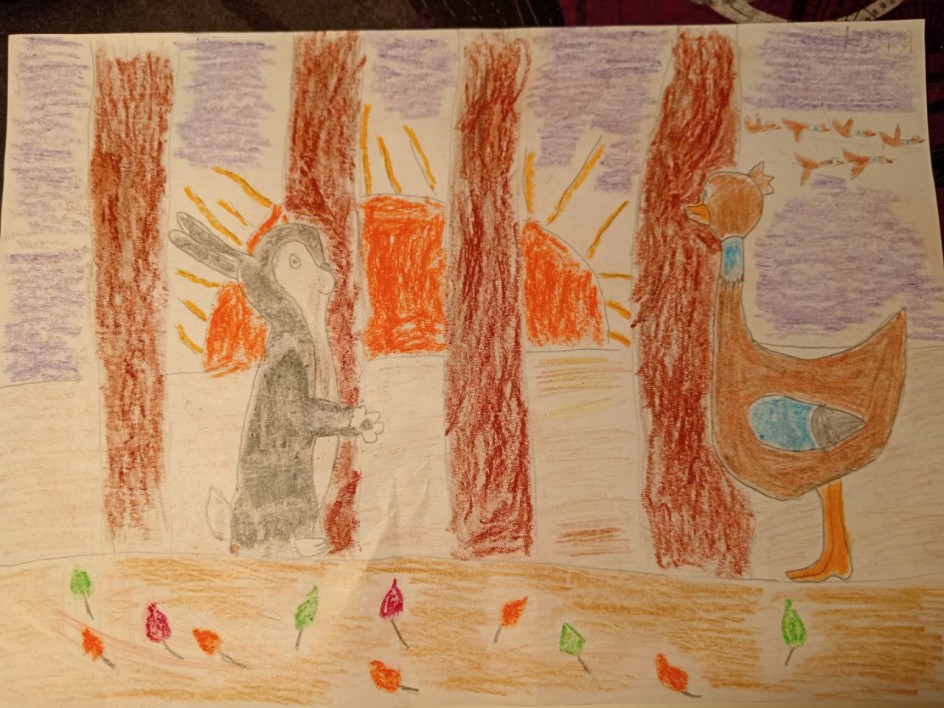 "Серая шейка, закат"