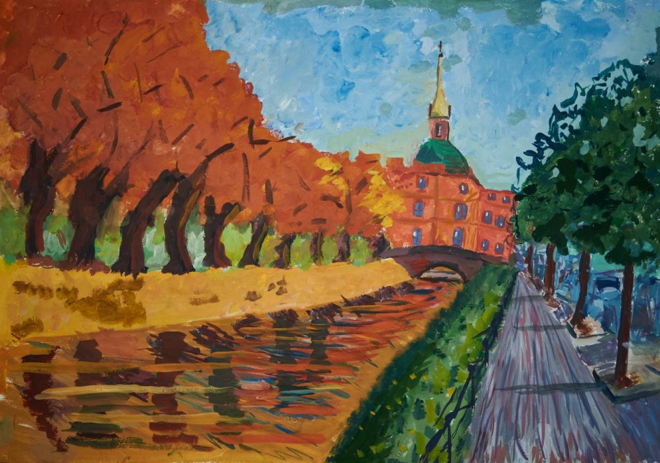 "Лебяжья канавка осенью"