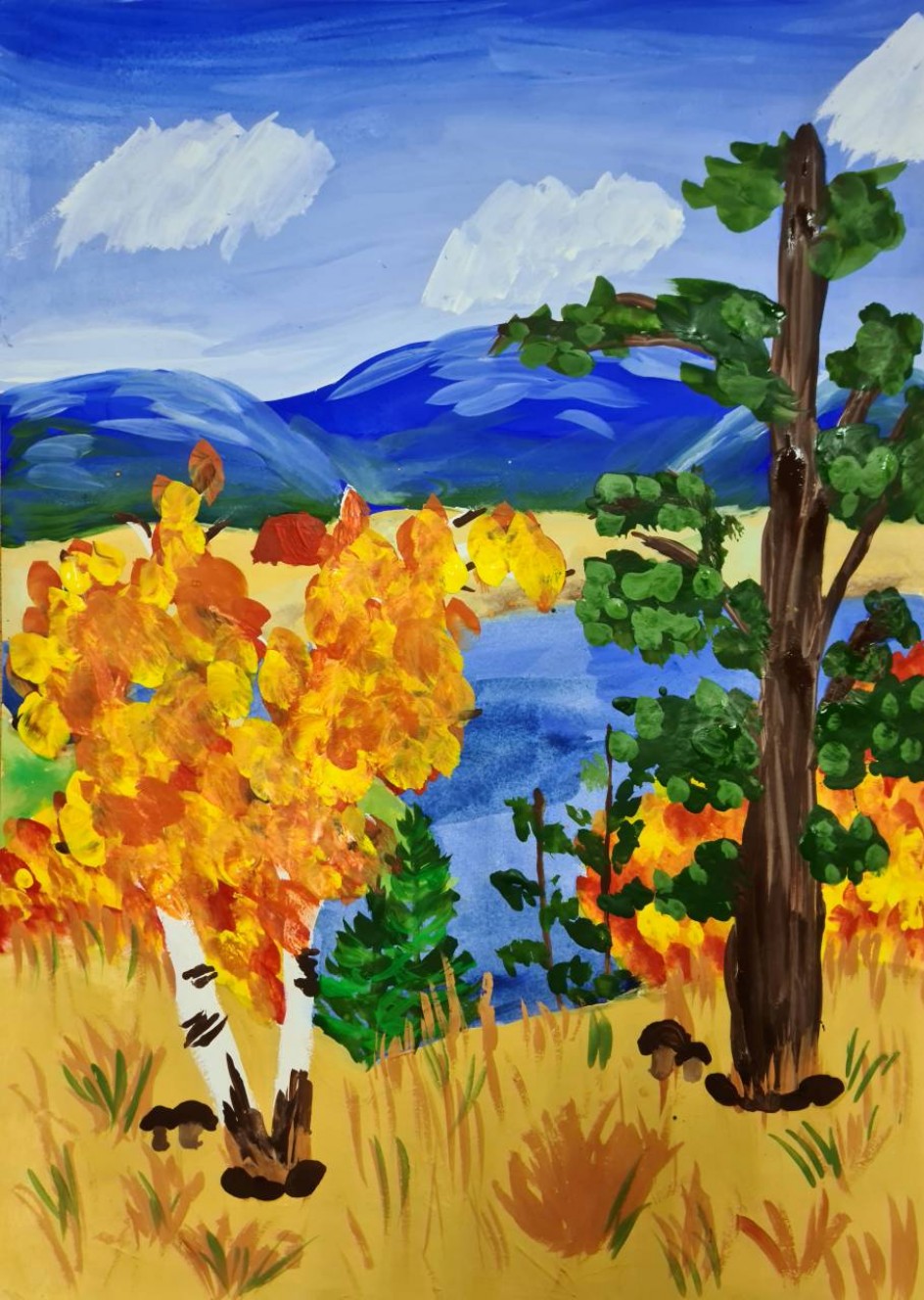 "Вид на озеро Талкас"