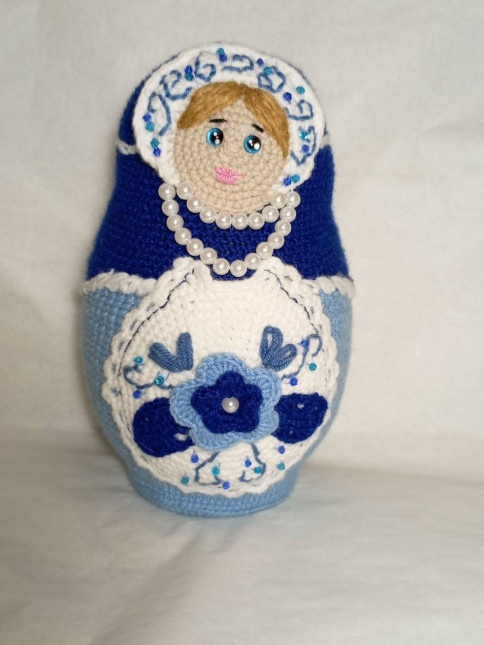 Матрешка "Гжель"