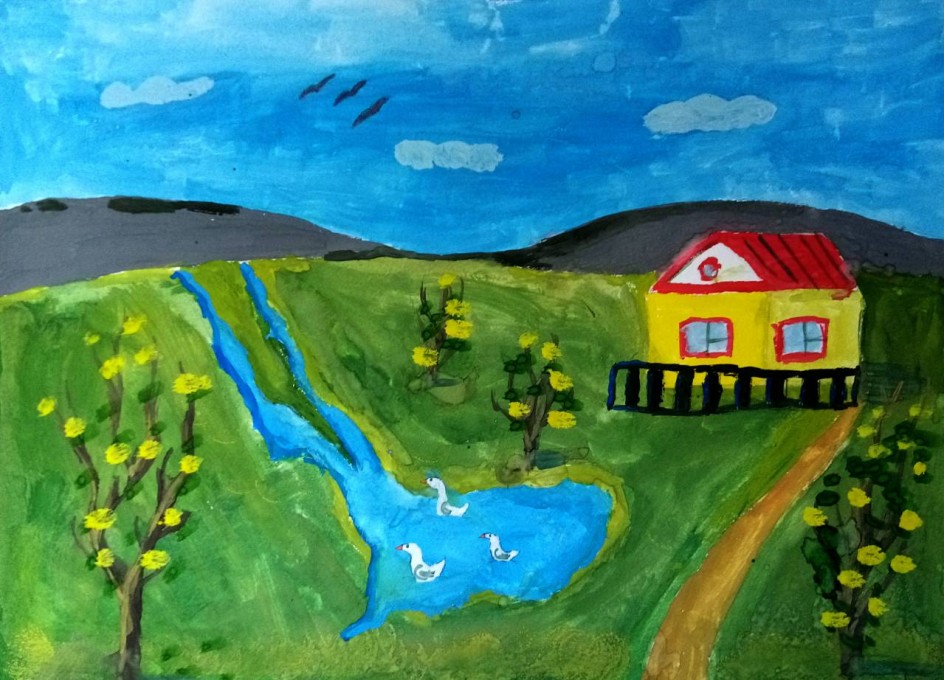 "У бабушки. Начало осени"