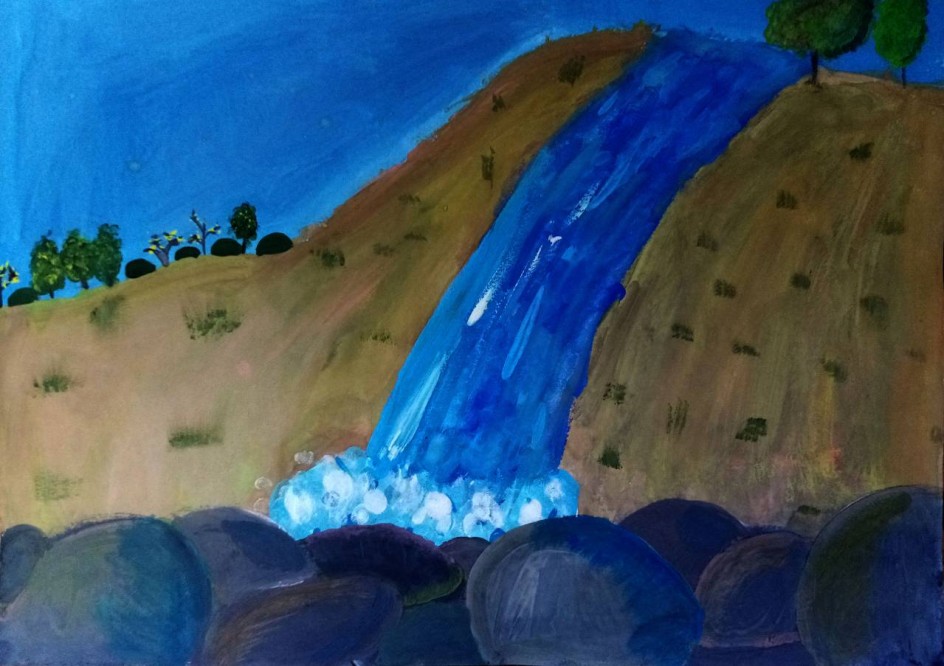 "Гегский водопад в Абхазии"