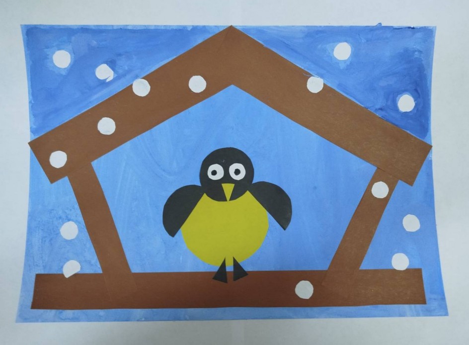 Синичка в столовой