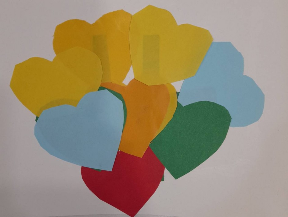 Букет сердечек