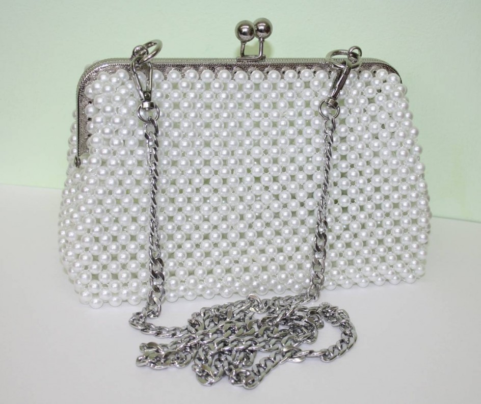 Сумочка Жемчужная на фермуаре