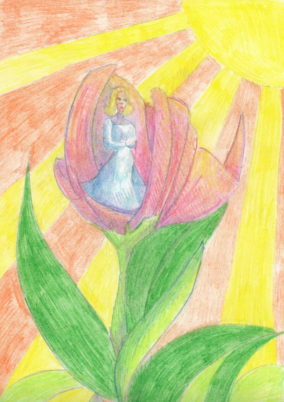 Дюймовочка в бутоне