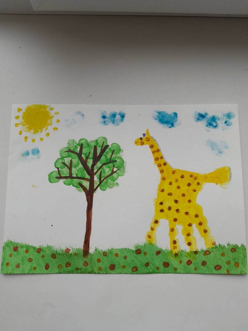 Ладошковая игра " Жираф"