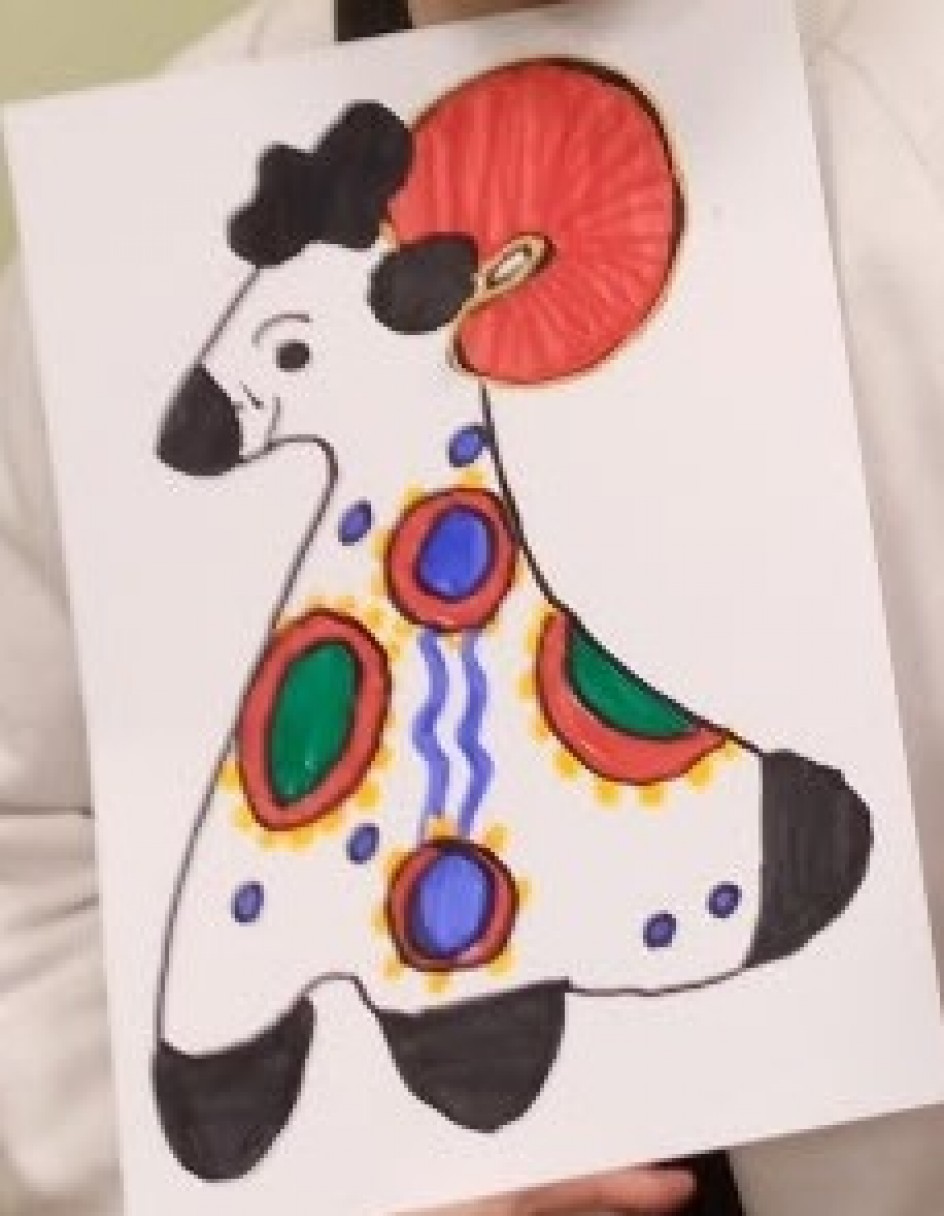 "Дымковская игрушка Барашек"