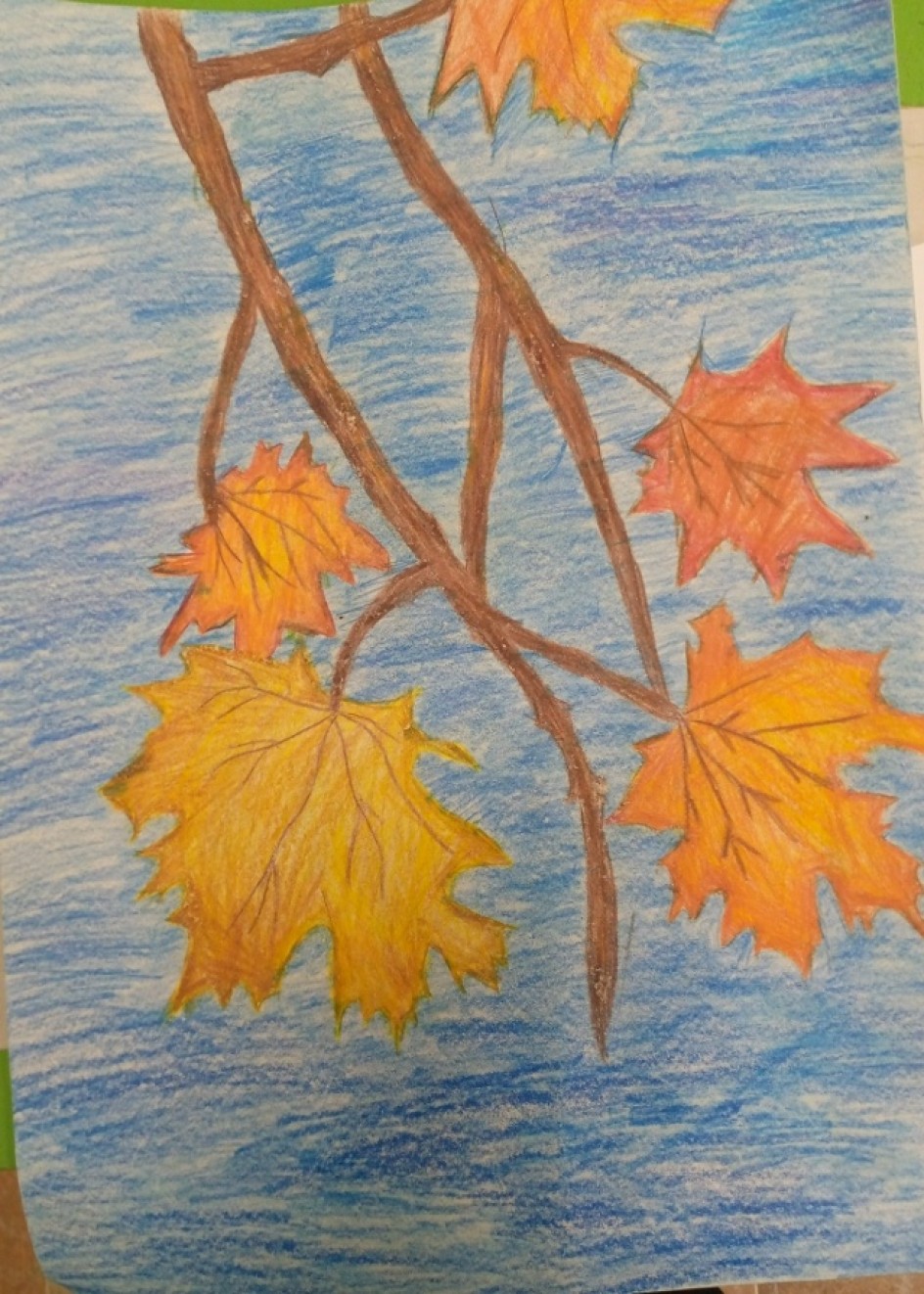 "Кленовая ветка. Осень"