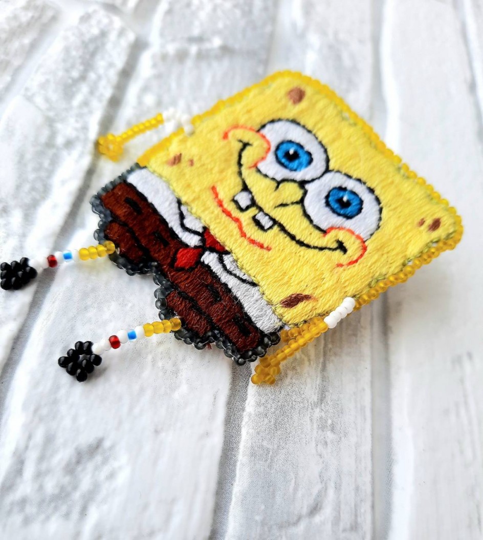 брошь "Спанч Боб"