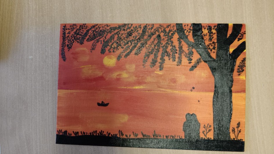 Закат с мамой