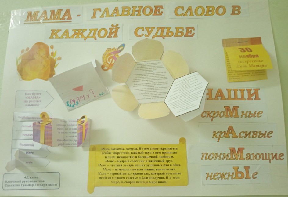 Мама - главное слово в каждой судьбе