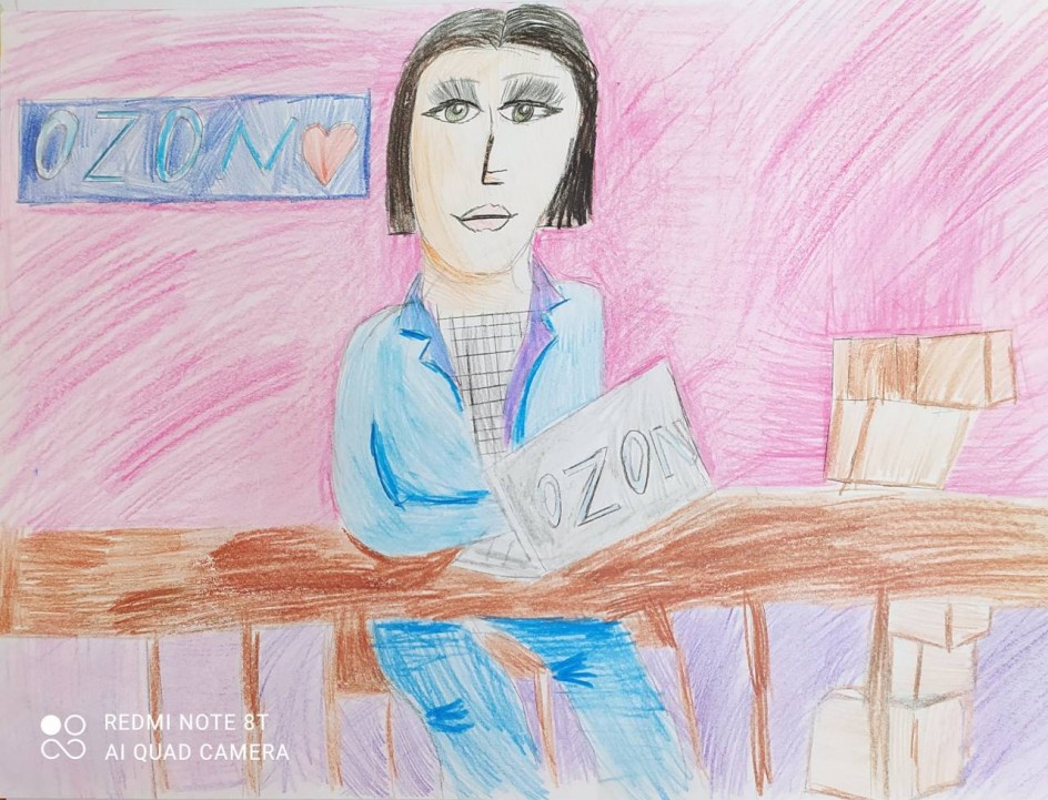 Мама на работе