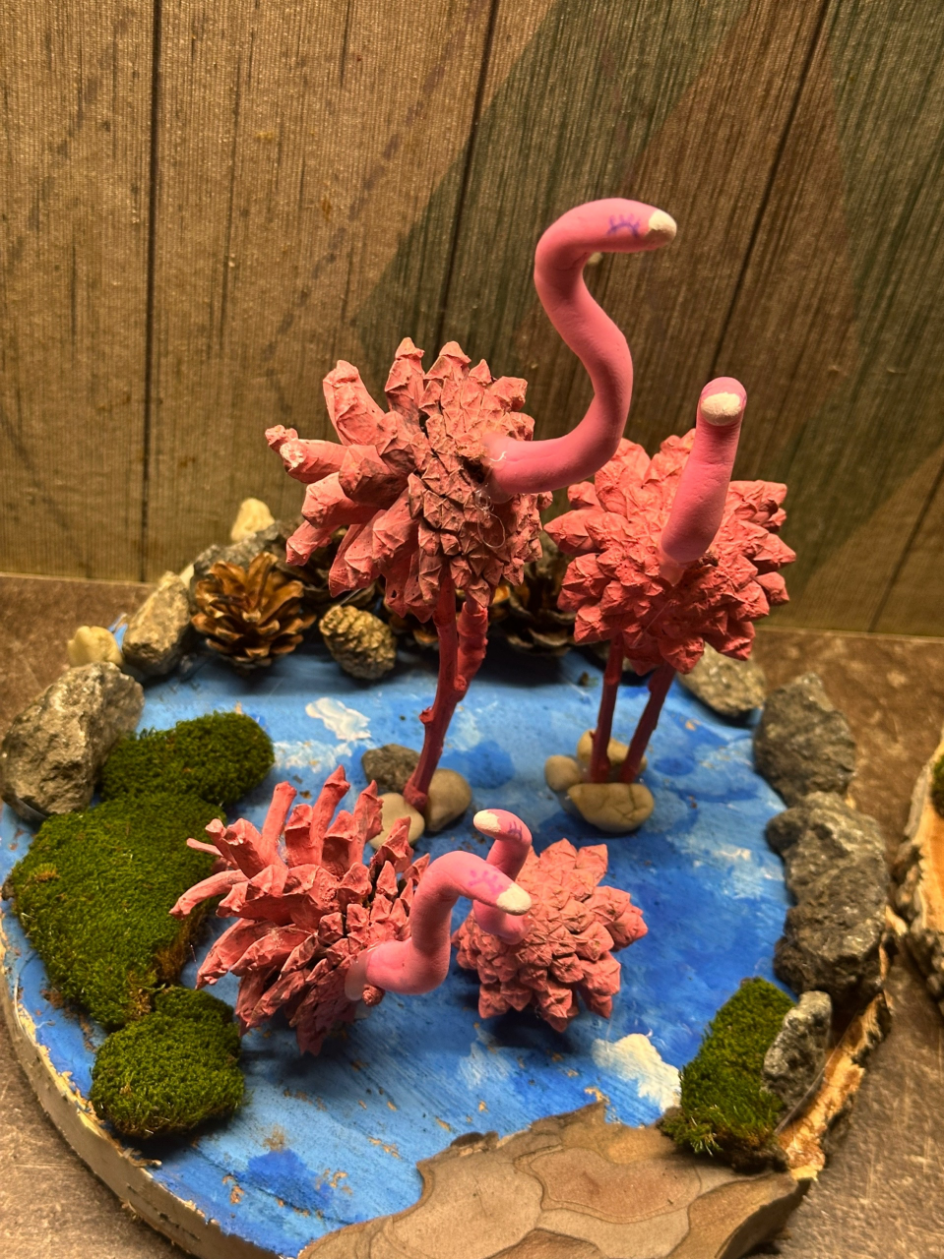 Розовые фламинго