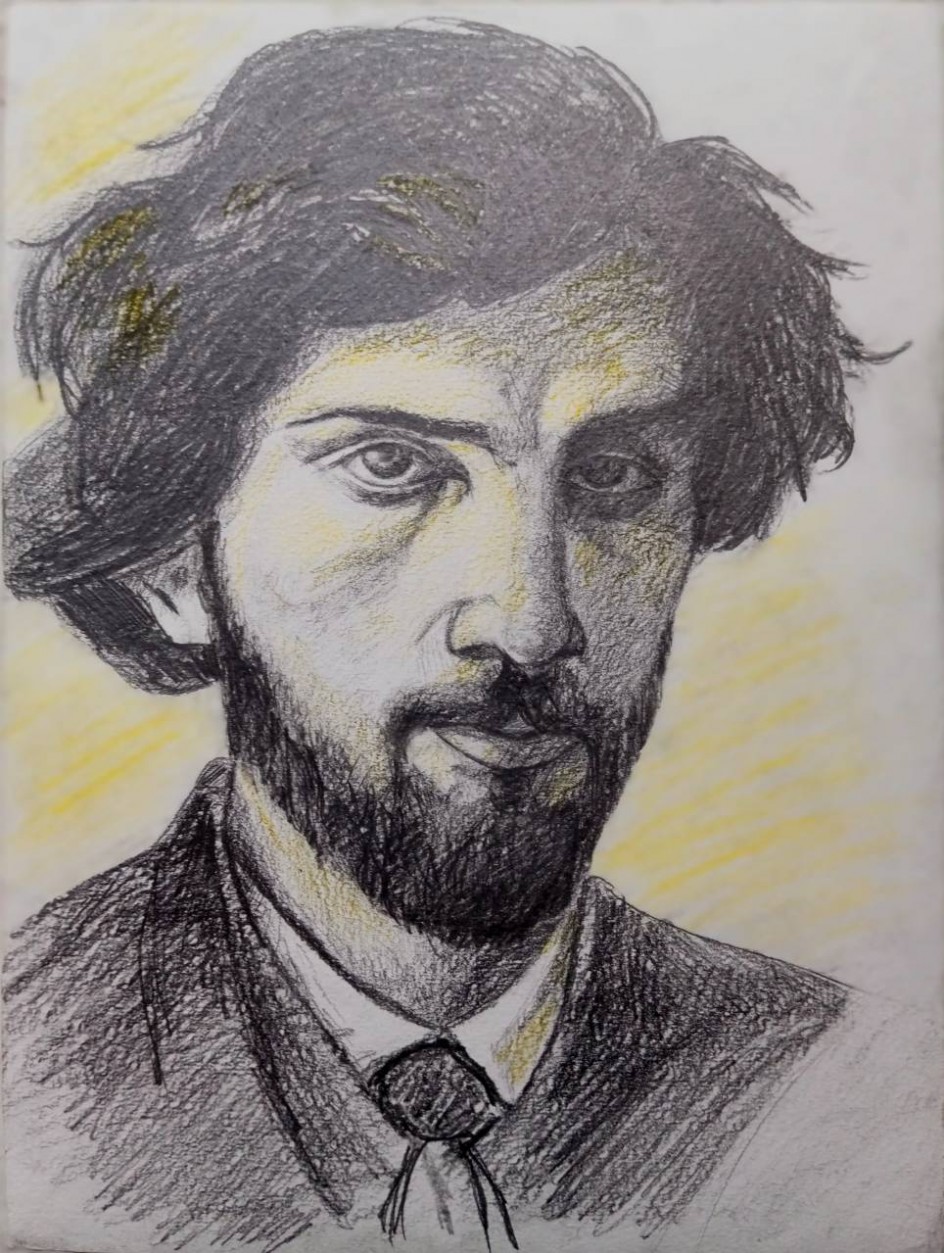 Копия автопортрета Исаака Левитана