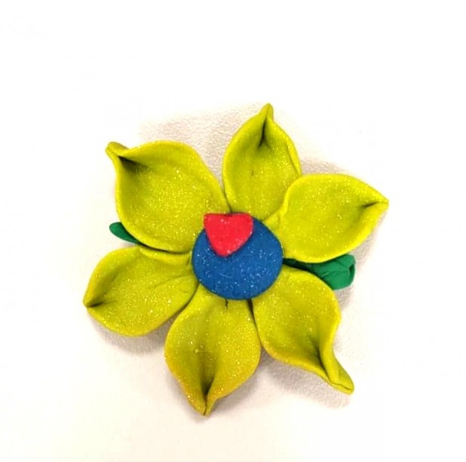 Брошка-цветок
