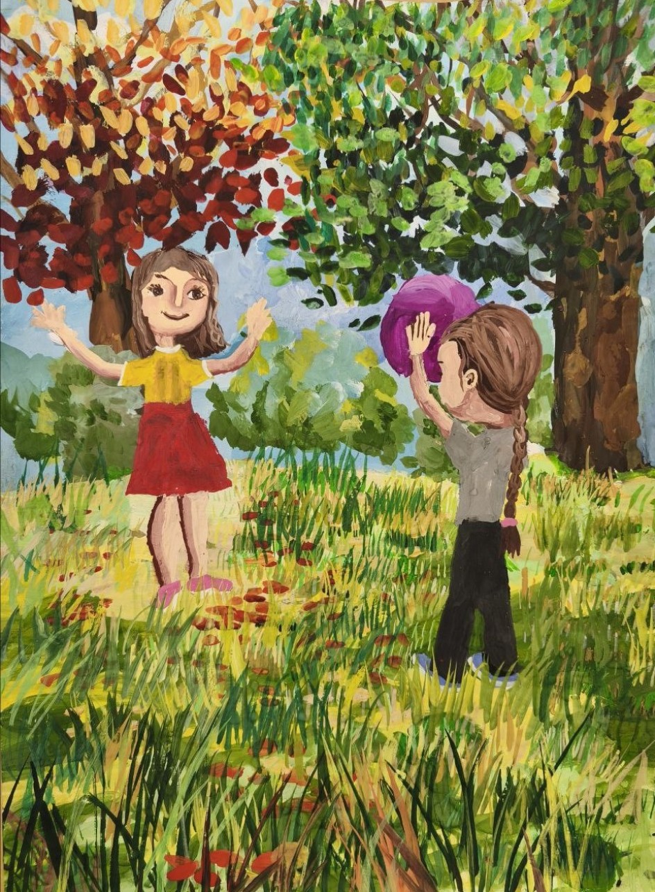 С подругой летом