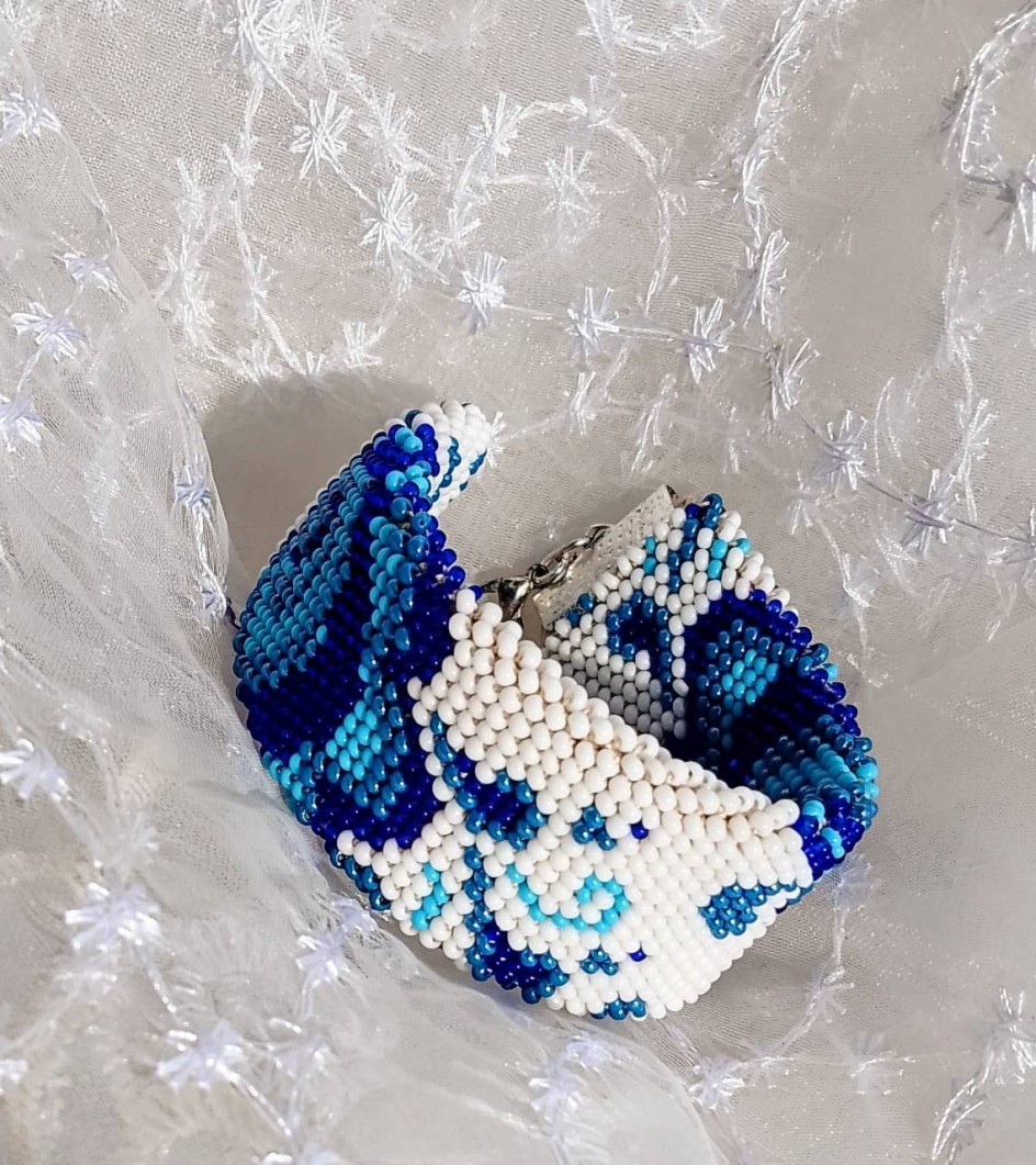 Браслет "Изящность гжели"