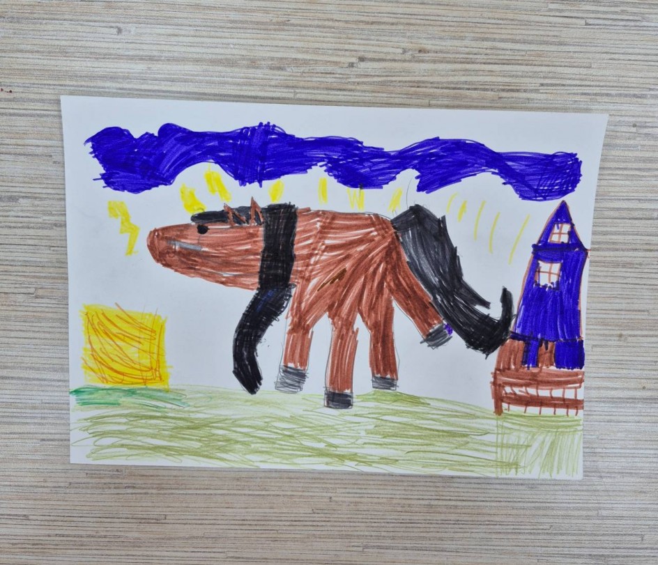 Молния на ферме