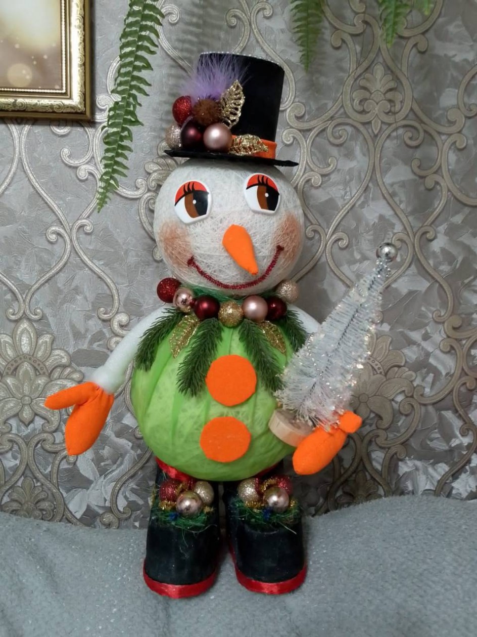 Снеговичок с ёлочкой