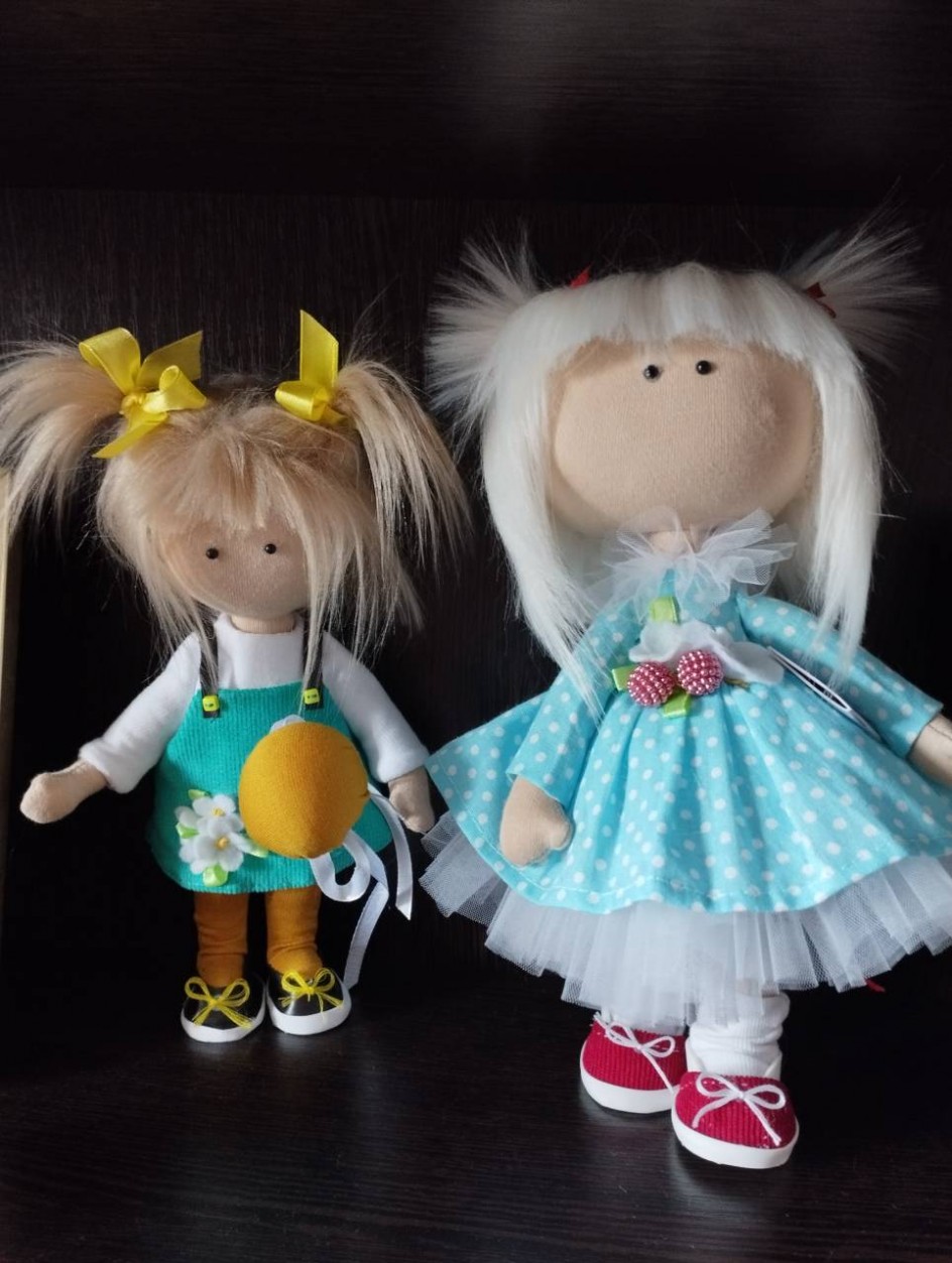 Текстильная кукла  "Подружки"