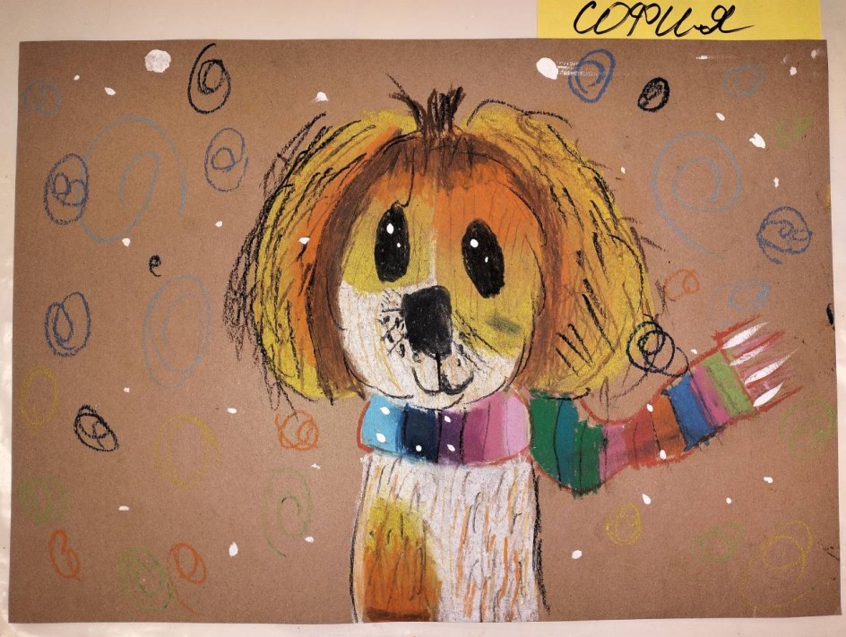 Зимняя прогулка с Дружком