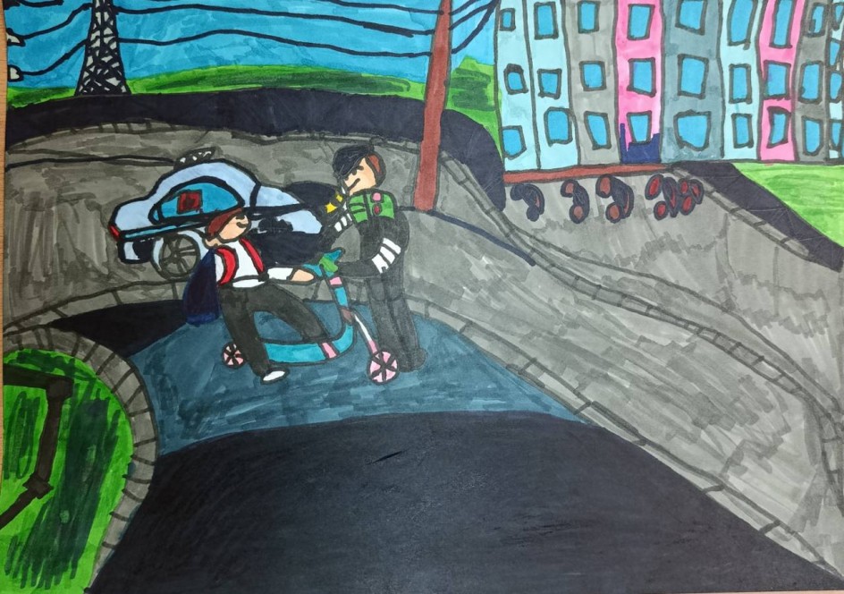 Инспектор проводит беседу