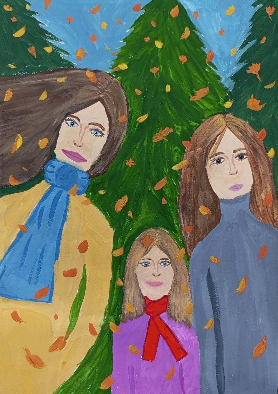 С мамой на прогулке