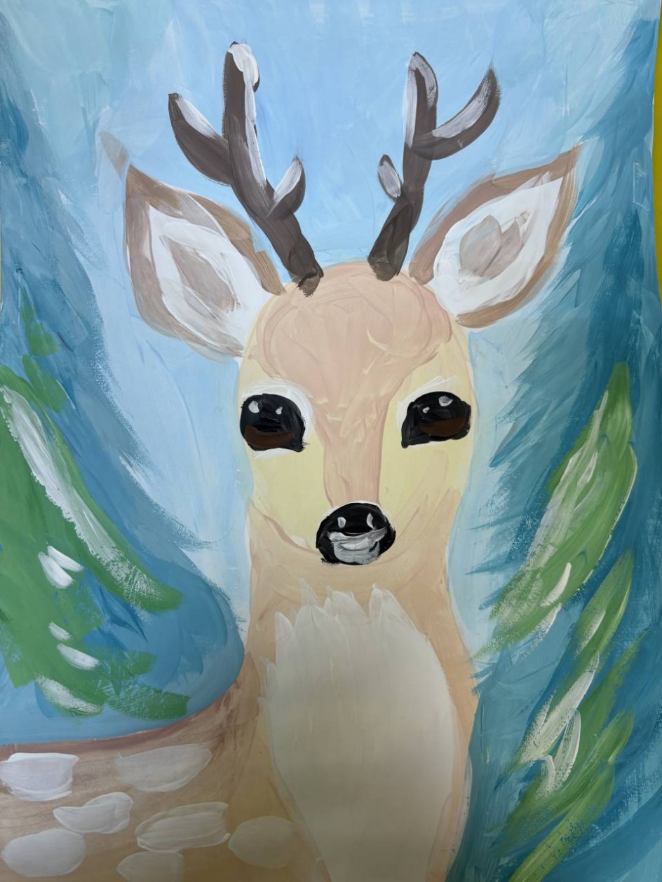 Молодой олень