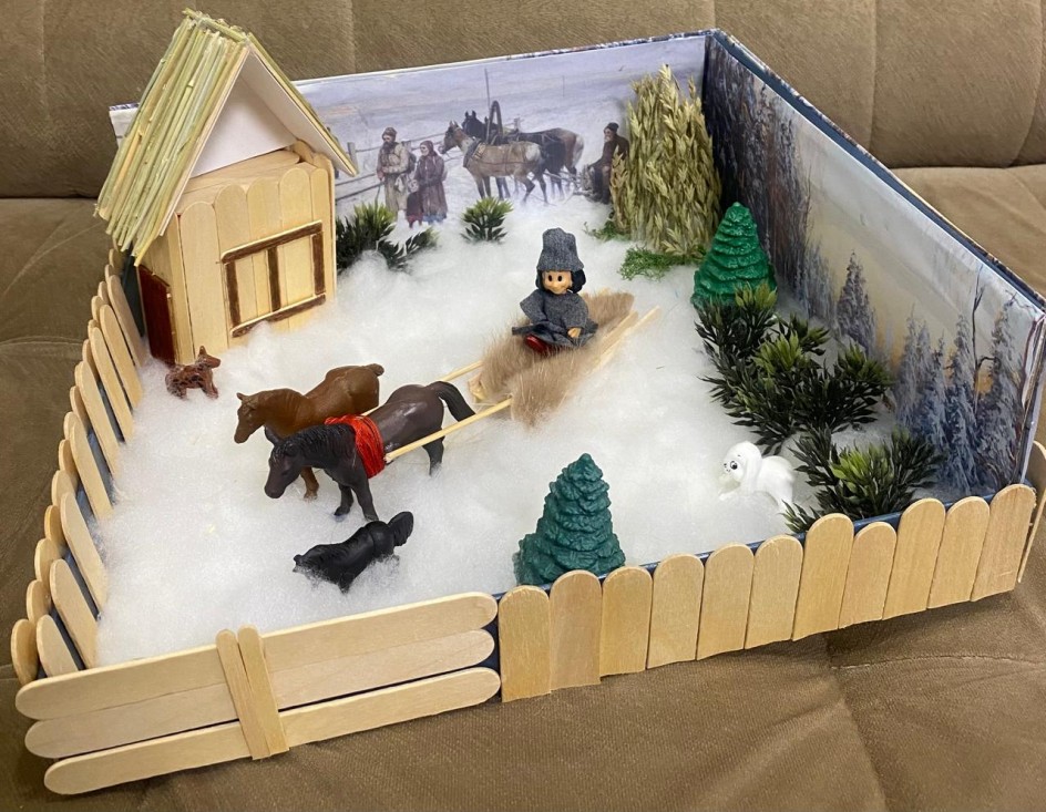 "Зима в деревенской усадьбе"