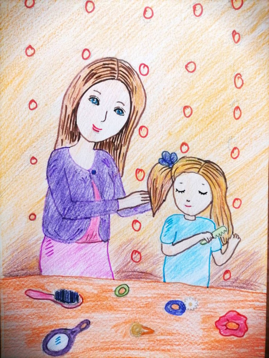 Моя заботливая мама