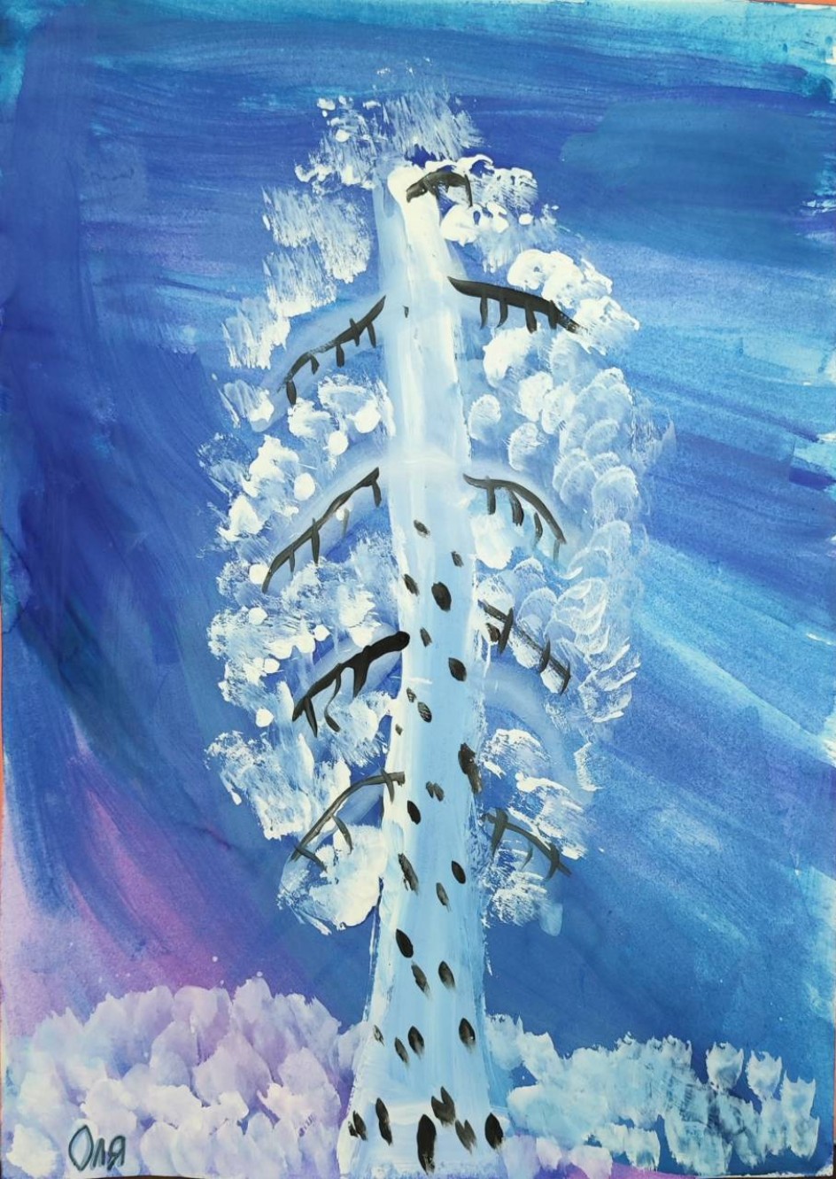 Белая берёза под моим окном...