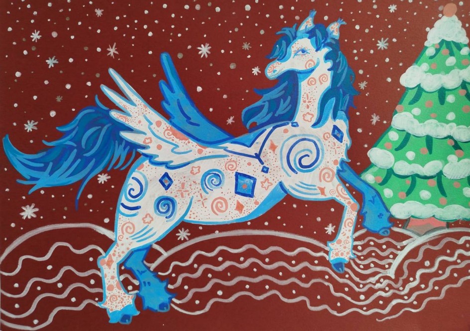 "Крылатый новогодний конь"