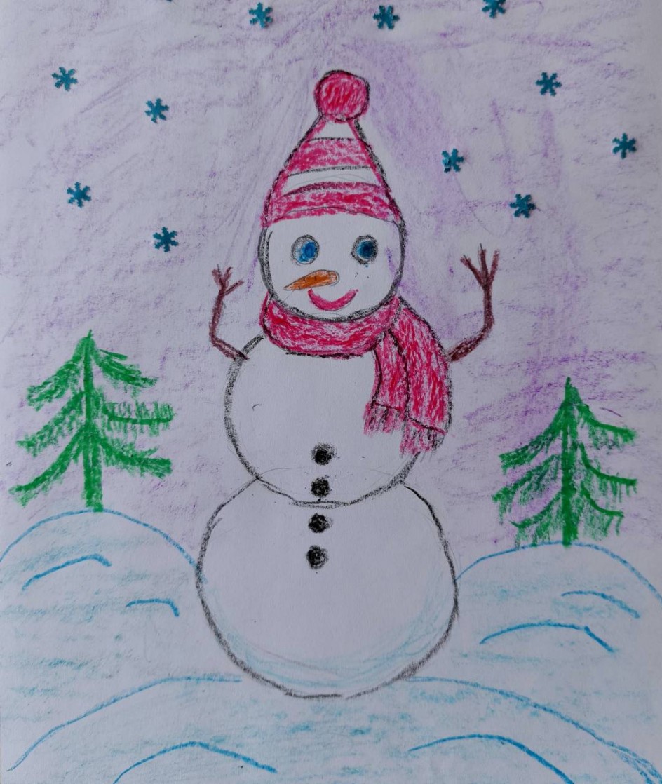 Весёлый снеговик