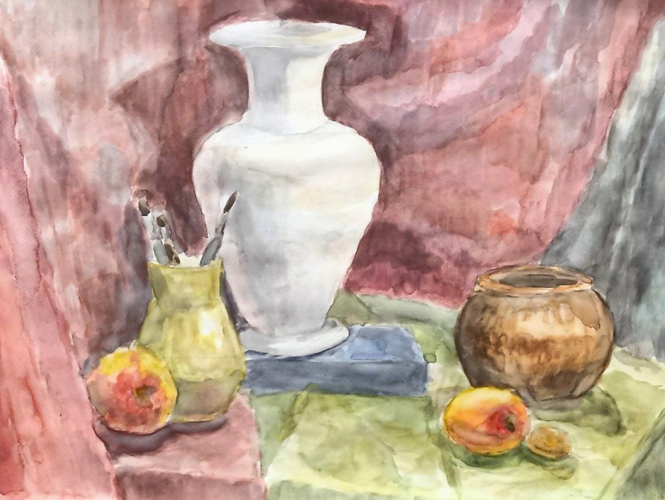 Натюрморт с белой вазой
