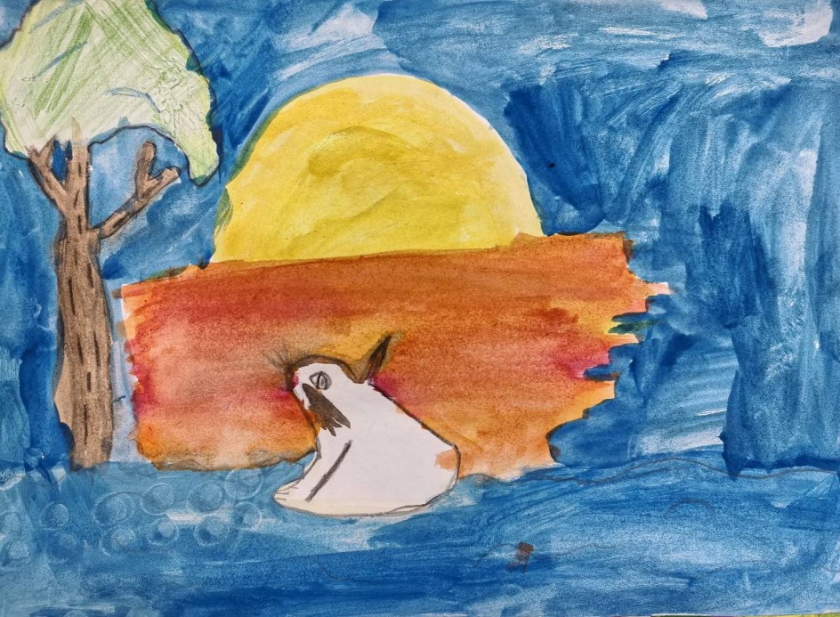 Зайчик на закате